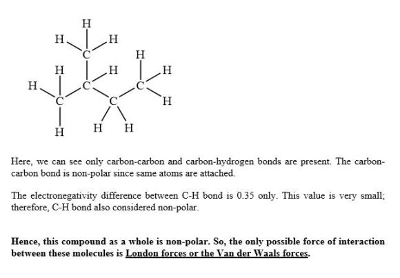 What is the strongest intermolecular force present in 2-methylbutane ...