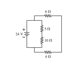 For the circuit shown in the figure find the curre
