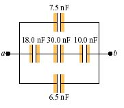 For the system of capacitors shown in the the figu