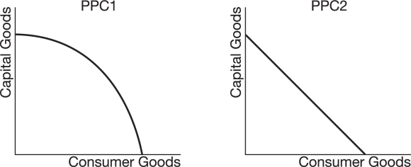 PPC1 PPC2 Capital Goods Capital Goods Consumer Goods Consumer Goods