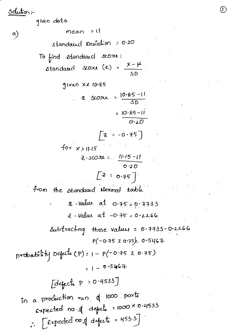 Motorola Used The Normal Distribution To Determine The Probability Of ...