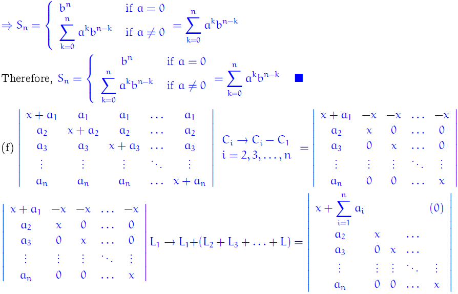 Linear Algebra Determinants - WizEdu