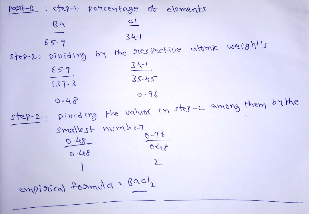 Write The Empirical Formula Of Each Of The Following Substances. Part A ...