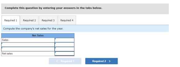 Complete this question by entering your answers in the tabs below. Required 1 Required 2 Required 3 Required 4 Compute the co