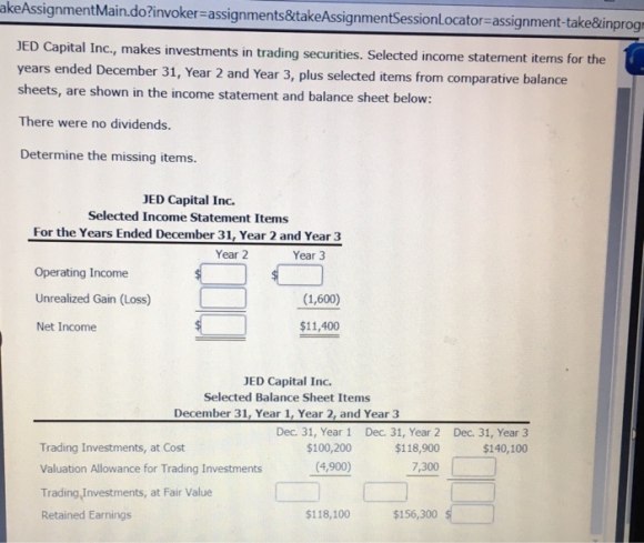 akeAssignmentMain.do?invoker=assignments&takeAssignmentSession Locator= assign ment-take&inprogr JED Capital Inc., makes inve