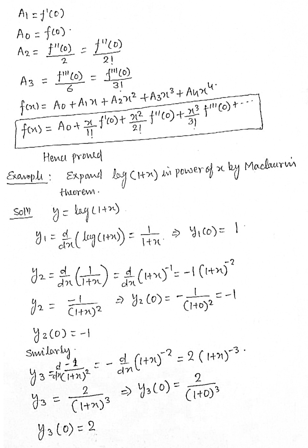 Maclaurin Series - WizEdu